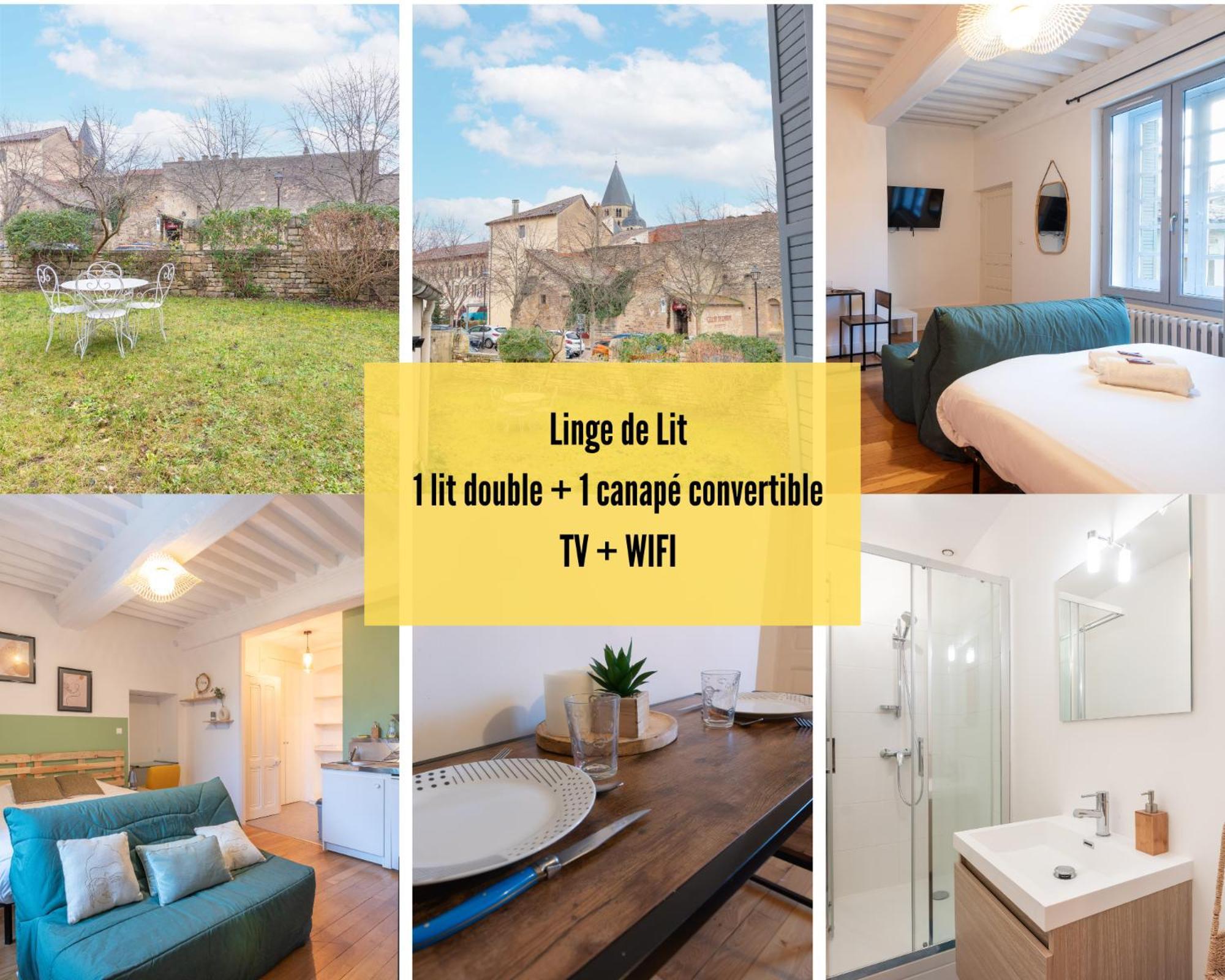 Cabana & La Place De L'Abbaye - Centre-Ville, Jardin Cluny Eksteriør billede